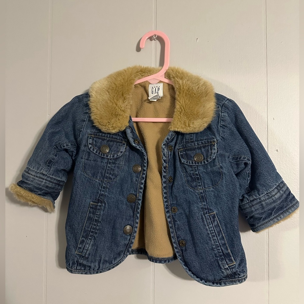 Baby Gap sherpa lined jean jacket